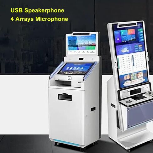 Yunir 4 MICR Arrays and 8MP Camera USB Speakerphone, Noise Reduction Speakerphone, Multi Algorithm Technology with AGC,and AES Algorithms for Self Service Terminals in Kuwait