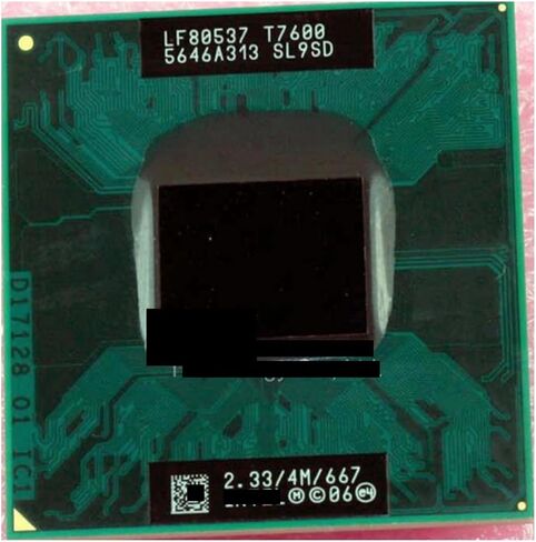 CPU Laptop c 2 Duo T7600 CPU 4M Socket 478 Cache/2.33GHz/667 Dual-Core Laptop Processor Support 945 in Saudi Arabia