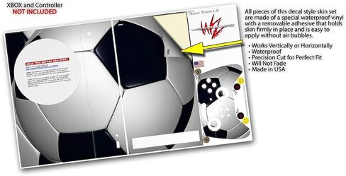 WraptorSkinz Skin Decal Vinyl Wrap compatible with the XBOX Series S Console and Controller Soccer Ball (GAMING CONSOLE NOT INCLUDED) in Saudi Arabia