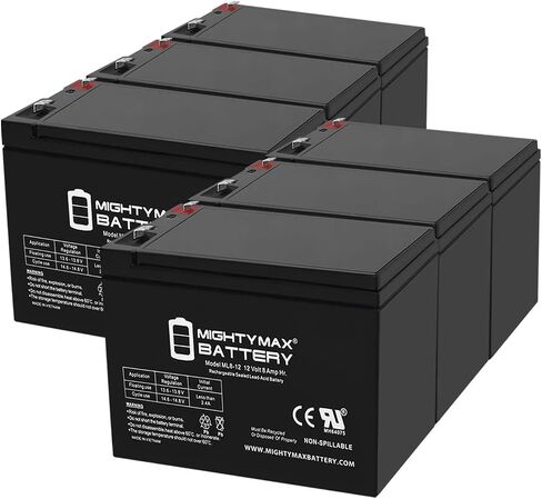 Mighty Max Battery ML8-12 - 12V 8AH BIG GAME 12V Game Feeder Battery - 6 Pack in Kuwait