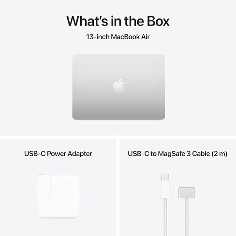 Apple 2025 MacBook Air محمول 13 بوصة مع رقاقة M4 ، 10 وحدة المعالجة المركزية الأساسية ، 10 Core GPU ، ذاكرة موحدة 24 جيجابايت ، تخزين 1 تيرابايت SSD - الفضة in Kuwait