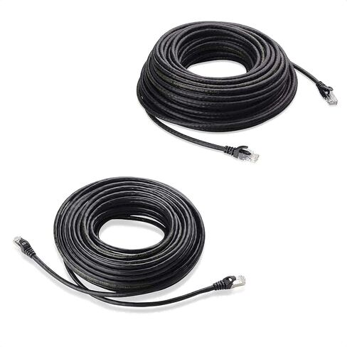 كبلات الكابلات الطويلة Cat6 Ethernet (كابل Cat6 ، كابل Cat 6) باللون الأسود 75 قدمًا وطويلًا Cat6a (SSTP ، SFTP) كابل إيثرنت محمي in Saudi Arabia