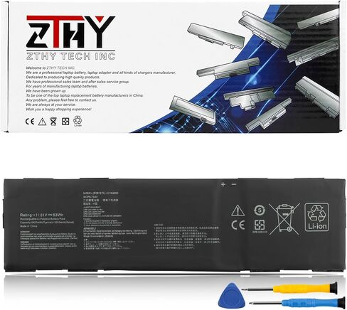 Zthy C31N2205 استبدال بطارية الكمبيوتر المحمول لـ ASUS Chromebook Vibe CX34 Flip CX3401FBA CM3401FFA CM3401-R3128BL CX9400CEA-DDS566T Expertbook B3 B3404CVF 0B200-040000000 in Kuwait