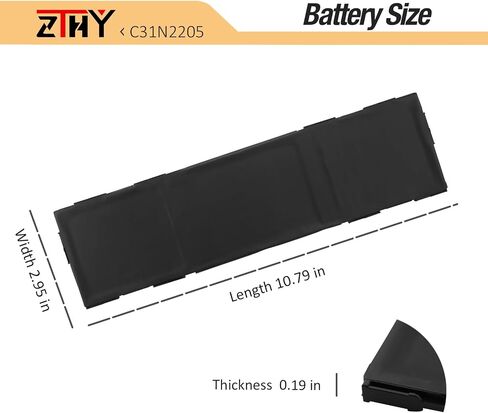 Zthy C31N2205 استبدال بطارية الكمبيوتر المحمول لـ ASUS Chromebook Vibe CX34 Flip CX3401FBA CM3401FFA CM3401-R3128BL CX9400CEA-DDS566T Expertbook B3 B3404CVF 0B200-040000000 in Kuwait