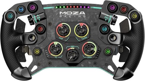 Moza Racing ステリングホイール GS V2P عجلة القيادة ハンドル GT ・ الصيغة カスタマイズ可能な 10 ​​個の LED RGB ボタン レーシングゲーム レーシングゲーム R057 【国内正規品】 in Saudi Arabia