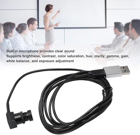 كاميرا ويب Compact Type C 1080p 30 إطارًا في الثانية ، توازن أبيض قابل للتعديل ، لتدريس الفيديو ، التكبير ، الفرق in Kuwait