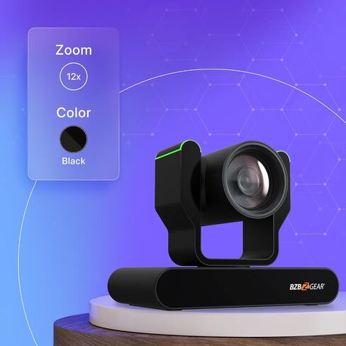 12X 1080P FHD AUTO Tracking HDMI/3G-SDI/USB 2.0/USB 3.0 Live Streaming PTZ Camera with Tally Lights (White) in Kuwait