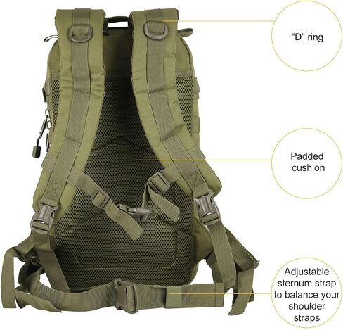 Small 30L Assault Backpack Military Tactical Backpack Tactical Bag for Outdoor Hiking Camping Travel (Coyote) in Saudi Arabia