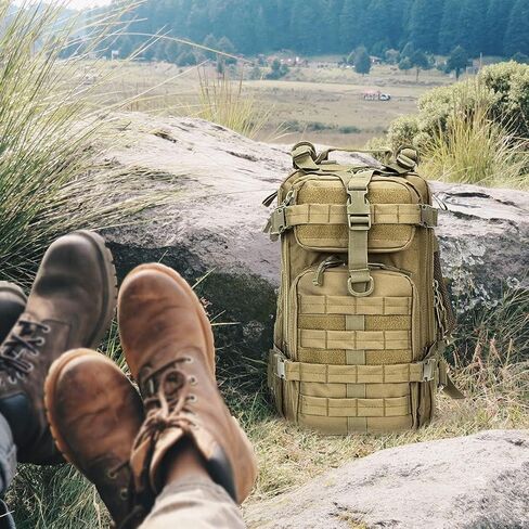 Small 30L Assault Backpack Military Tactical Backpack Tactical Bag for Outdoor Hiking Camping Travel (Coyote) in Saudi Arabia