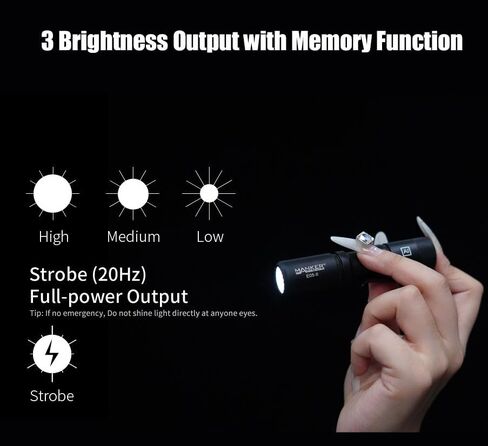 Manker E05 II High Output EDC Flashlight Eeay to Carry, for Camping, Hiking (Sand, 1300 Lumens 6500K Cool White) in Saudi Arabia