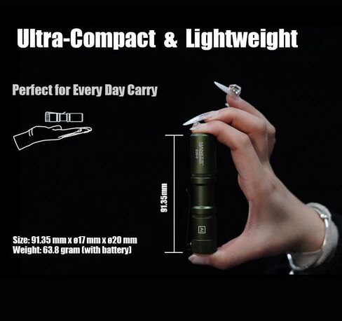 Manker E05 II High Output EDC Flashlight Eeay to Carry, for Camping, Hiking (Sand, 1300 Lumens 6500K Cool White) in Saudi Arabia