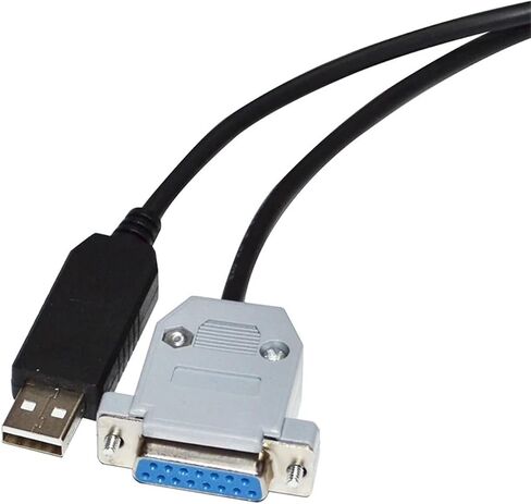 FT232RL رقاقة USB إلى D-SUB 15-Pin DB15 أنثى RS232 كابل الاتصال التسلسلي لمضخة لفة إلى الكمبيوتر (3 متر ، FTDI FT232RL رقاقة) in Saudi Arabia