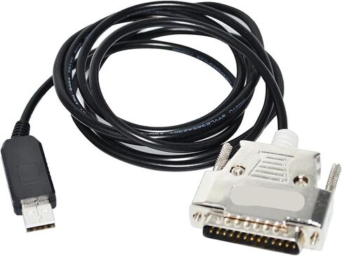 FT232RL CHIP USB to D-SUB 25 P DB25 Male Adapter RS232 Serial Computerized Numerical Control Program Cable for OKUMA Computerized Numerical Control Machine Connect to PC KABLE(3.6m) in Saudi Arabia