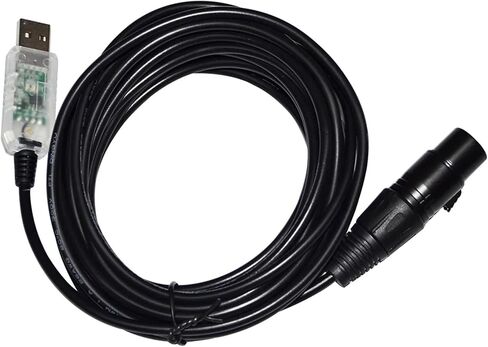 Colorful RS485 DMX512 to USB 3PIN 3P DMX 512 XLR Female Converter Cable for Freestyler QLC Stage Controller KABLE(5 metre,Color C) in Saudi Arabia