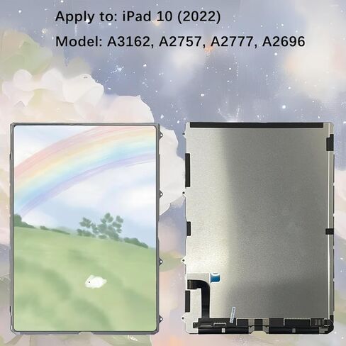 شاشة العرض لـ iPad 10 (2022) A3162 A2757 A2777 A2696 LCD Screen Assembly مع مجموعة (لا يوجد أرقام لمسة) in Kuwait