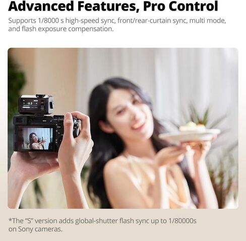 GODOX iT30 Pro IT30Pro N Mini Flash for Nikon Camera, TTL Auto-Exposure, Touchscreen, 2.4G Wireless 1/8000 HSS Speedlight, 1.5s Recycle, 560 Flashes, Built-in Diffuser and Battery, USB-C Fast Charging in Saudi Arabia