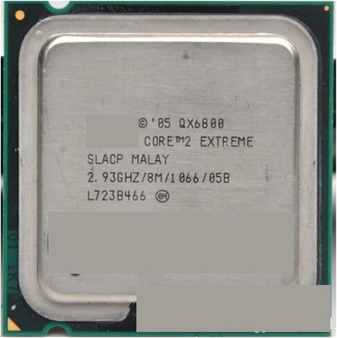 QX6800 CPU/Socket 775/2.93GHz/FSB 1066MHz/SLACP/65NM/130W/Desktop Processor قطع محلية in Saudi Arabia
