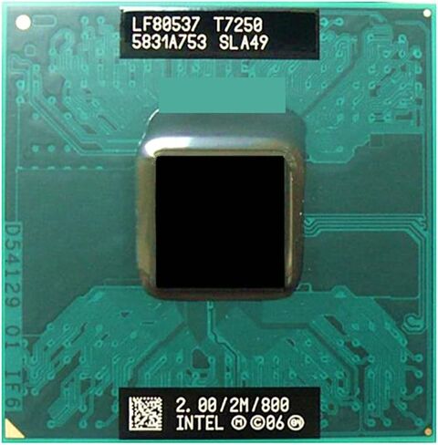 جهاز الكمبيوتر المحمول CPU T7250 SLA49 2.0G/2M/800 الإصدار الرسمي للقطع المحلية معالج وحدة المعالجة المركزية in Saudi Arabia