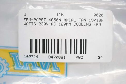 EBM-PAPST 4650N AC AC AXIAL COMPACT 18W 230V-AC 119MM 160M3/H مروحة التبريد B470661 in Kuwait