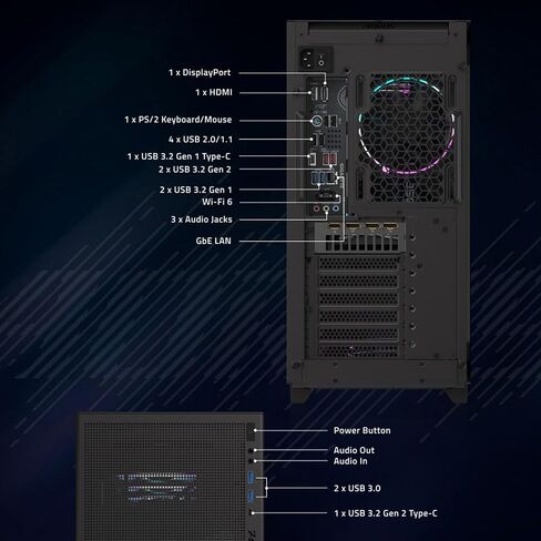 Gigabyte Aorus Gaming Desktop PC ، AMD Ryzen 7 9700x ، Gigabyte RTX 5070 TI ، 32GB DDR5 ، 2TB SSD ، Windows 11 ، AORUS PRIME 5 AP5A7N7T-5000 in Saudi Arabia