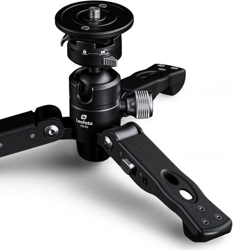Leofoto MV-324C+VD-03 Carbon Fiber Flip Lock Pro Video Camera Monopod with Tripod Stand Max Load 22lb, 1500mm in Saudi Arabia