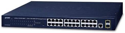 شبكة GS-4210-24T2S-24-منفذ 10/100/1000T + 2-PORT 100/1000X SFP SWITED GIGABIT SWITCH (Planet) in Kuwait