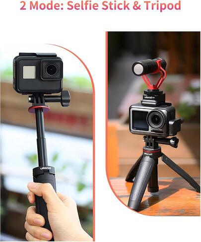 Extendable Selfie Stick for Gopro, Portable Vlog Selife Stick Tripod Stand for Gopro Hero 11/10/9/8/7/6/5 Black/Gopro Max DJI Osmo Action Insta 360 AKASO Action Camera Accessory Kits in Saudi Arabia