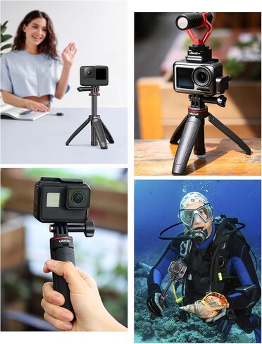 Extendable Selfie Stick for Gopro, Portable Vlog Selife Stick Tripod Stand for Gopro Hero 11/10/9/8/7/6/5 Black/Gopro Max DJI Osmo Action Insta 360 AKASO Action Camera Accessory Kits in Saudi Arabia