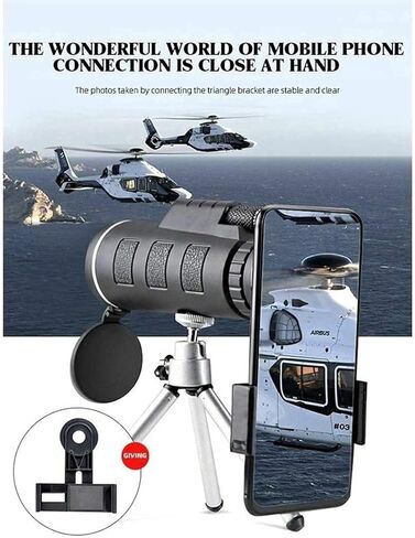 40X60 Monocular High Power Monocular Scope for Bird Watching Traveling Concert Sports Game with Phone Adapter Tripod in Saudi Arabia