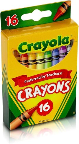 Crayola Crayons, School Supplies, Colors may vary, 16 Count, Crayon Size 3-5/8"L x 5/16" Diameter in Saudi Arabia