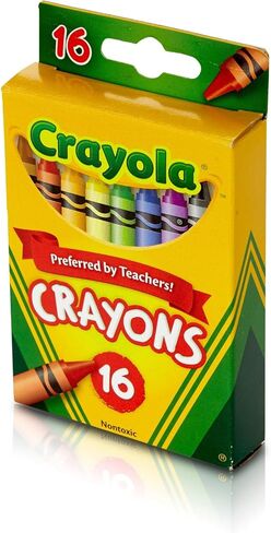 Crayola Crayons, School Supplies, Colors may vary, 16 Count, Crayon Size 3-5/8"L x 5/16" Diameter in Saudi Arabia