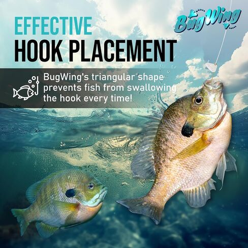 Panfish Lures 6PK | Prevents Swallowing The Hook | Easy Unhooking | Attracts Crappie, Sunfish, Bluegill, & Other Small Mouth Fish in Saudi Arabia