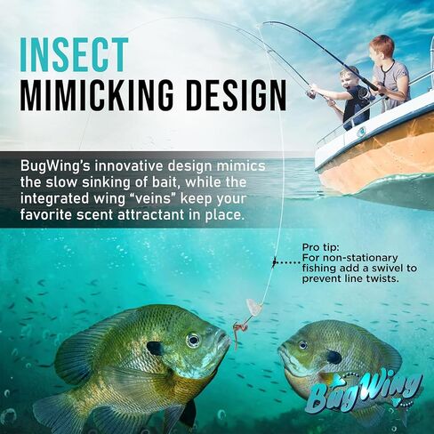 Panfish Lures 6PK | Prevents Swallowing The Hook | Easy Unhooking | Attracts Crappie, Sunfish, Bluegill, & Other Small Mouth Fish in Saudi Arabia