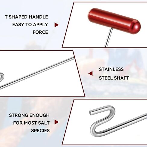 Fishing Hook Remover Tools, Stainless Steel Dehooker Tool Saltwater Dehooker Shark Hook Remover 12" in Saudi Arabia