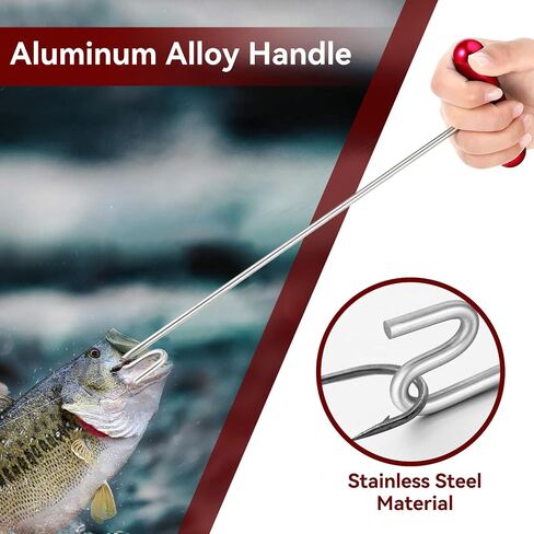 Fishing Hook Remover Tools, Stainless Steel Dehooker Tool Saltwater Dehooker Shark Hook Remover 12" in Saudi Arabia