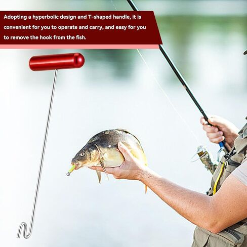 Fishing Hook Remover Tools, Stainless Steel Dehooker Tool Saltwater Dehooker Shark Hook Remover 12" in Saudi Arabia