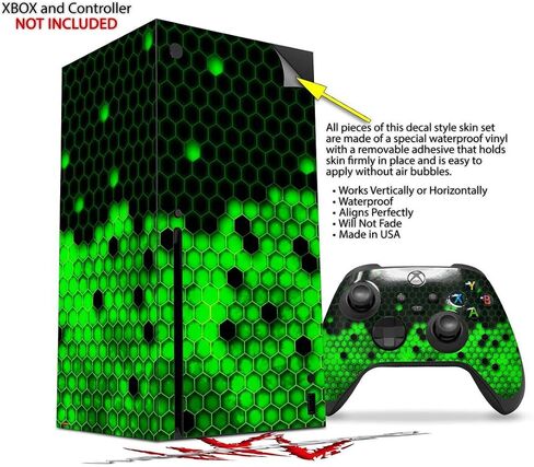 Wraptorskinz Skin Decal Vinyl Wrap متوافق مع وحدة التحكم في Series Xbox X ووحدة التحكم - Hex Green (وحدة التحكم في الألعاب غير مدرجة) in Saudi Arabia