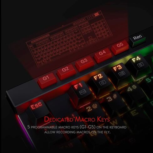 Redragon K580 لوحة مفاتيح الألعاب الميكانيكية و M908 Gaming Mouse Bundle in Saudi Arabia