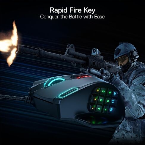 Redragon K580 لوحة مفاتيح الألعاب الميكانيكية و M908 Gaming Mouse Bundle in Saudi Arabia