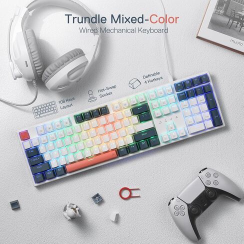 Redragon K668 Gaming Keyboard and M908 WT Gaming Mouse Bundle in Saudi Arabia