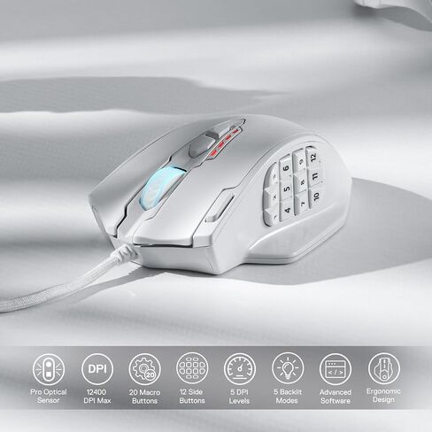 Redragon K668 Gaming Keyboard and M908 WT Gaming Mouse Bundle in Saudi Arabia