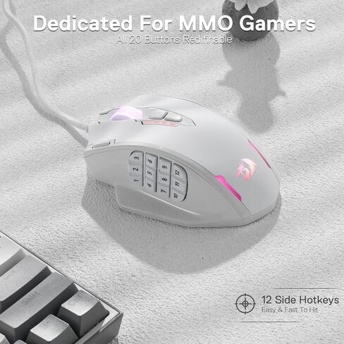 Redragon K668 Gaming Keyboard and M908 WT Gaming Mouse Bundle in Saudi Arabia