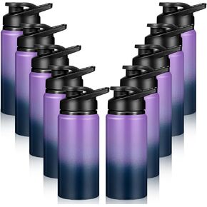 10 Pcs 17oz Reusable Aluminum Water Bottles Bulk Multicolor Outdoor Sports Water Bottles Multipack Travel Bottles for Gym Cycling Camping, Snap Lid in Saudi Arabia