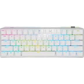 Corsair K70 PRO Mini Wireless RGB 60% Mechanical Gaming Keyboard - Fastest Sub-1ms Wireless, Swappable Cherry MX Blue Keyswitches-NA Layout, QWERTY - White (Renewed) in Saudi Arabia