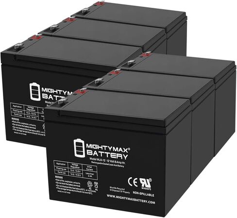 Mighty Max Battery 12V 8AH SLA Replacement Battery for Tripplite SMART1500LCD UPS - 6 Pack in Saudi Arabia