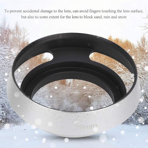 مجموعة غطاء رأس العدسة بيلايبان ، 2pcs 39mm سيلتك العدسة المعدنية غطاء محرك غطاء معدني للكاميرا والتشطيب غير اللامع والتصوير المحسن وتصميم وقائي in Saudi Arabia