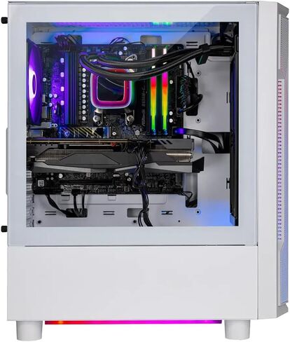 Skytech Archangel Gaming PC Desktop, Intel i7 12700F 2.1 GHz (4.9GHz Turbo), NVIDIA RTX 5060 8GB, 1TB NVMe SSD, 32GB DDR5 RAM 5200 RGB, 650W Gold PSU, 240mm ARGB AIO, Wi-Fi, Win 11 in Saudi Arabia