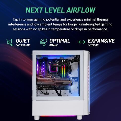 Skytech Archangel Gaming PC Desktop, Intel i7 12700F 2.1 GHz (4.9GHz Turbo), NVIDIA RTX 5060 8GB, 1TB NVMe SSD, 32GB DDR5 RAM 5200 RGB, 650W Gold PSU, 240mm ARGB AIO, Wi-Fi, Win 11 in Saudi Arabia