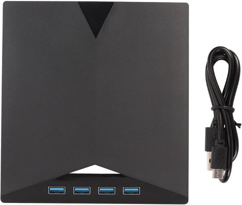 محرك أقراص DVD الخارجي VBESTLIFE ، النوع C USB3.0 DVD Player CD DVD Burner Drive لجهاز الكمبيوتر المكتبي المحمول ، وتصميم نحيف وخفيف الوزن ، وسرعات القراءة والكتابة السريعة in Saudi Arabia