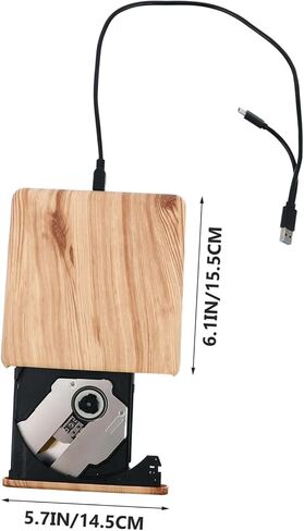 Artibetter المحمول DVD Drive خارجي قرص DVD CD Burner USB Type-C القرص الضوئي المحمول للسفر in Saudi Arabia